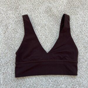 LULULEMON Align V-Neck Bra Espresso Size 6